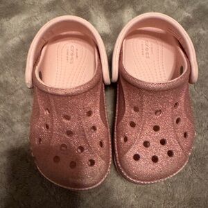 CROCS pink glitter C7